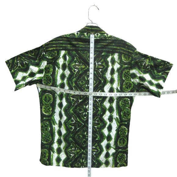Tropicana Bark Cloth Shirt Mens Medium Loop Collar Vintage 1950s Size M - Picture 2 of 10